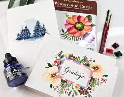 Christmas Watercolor Ideas with Clarice Gomes