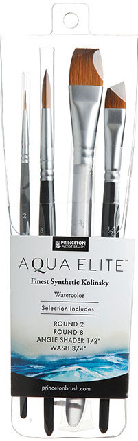 Princeton Aqua Elite Series 4850 Synthetic Brush - Dagger Striper, Size  3/8 